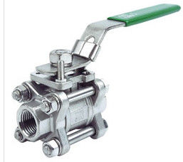 Roestvrij staal Drie Druk 1/2“ -“ van de StukKogelklep SW 1000PSI Grootte 4