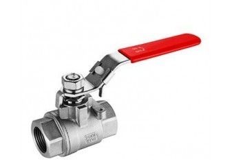 PN40 Gegoten Drijvende Kogelklep van de druk de Tweedelige Kogelklep PTFE RPTFE Seat