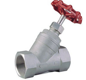 Y Type schroefte Klep de Uit gegoten staal PN16 van de Beëindigenbol/PN40-de Verrichting van de Drukhefboom